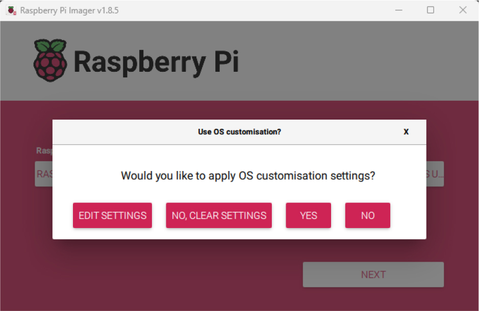 Preparing SD Card using Raspberry Pi Imager