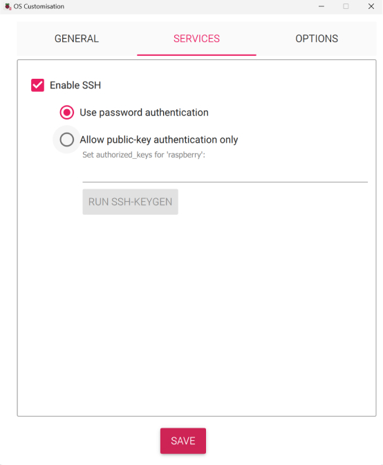 Preparing SD Card using Raspberry Pi Imager