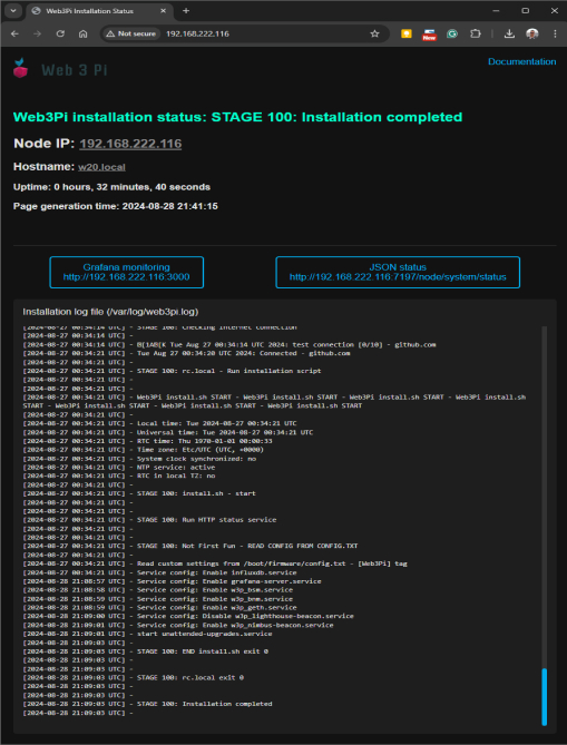 Monitoring Installation